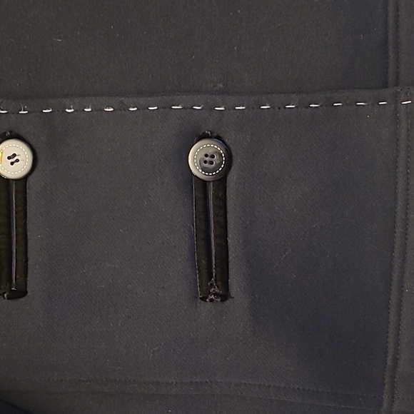 EUC Knitted Dove Anthropologie Black Cotton Blend Button Front Jacket - Picture 5 of 16